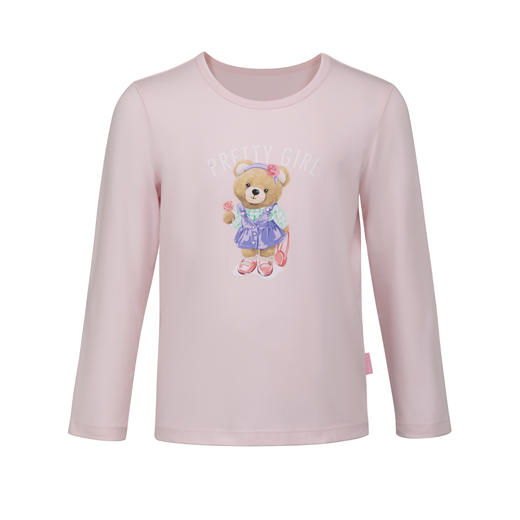 【迷你小熊棉莫套装】舒雅童装女童长袖长裤家居套装47.5%棉47.5%莫代尔5% 氨纶 180gsm  3F/25257H 商品图4