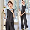 HR MEIQIN5525阔腿套装裤时尚洋气假两件拼接小衫裤子 商品缩略图1