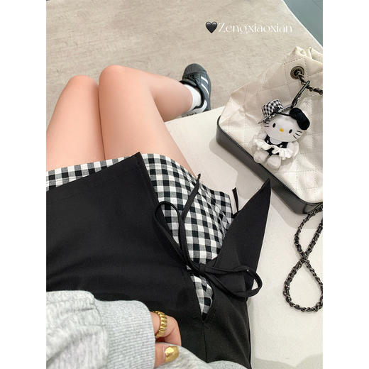 【129元任选2件】现货！格子系带蝴蝶结半身裙 商品图2