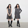 【09/03新品】熙世界格雷系灰色针织开衫连衣裙套装女秋季新款毛衣百褶裙两件套 商品缩略图2