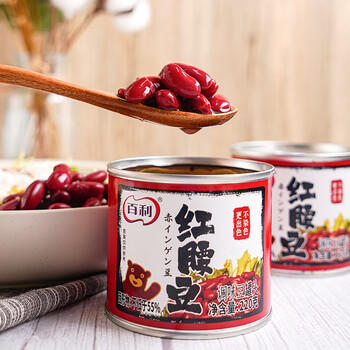 百利红腰豆罐头（咸味）即食大红豆芸豆西餐沙拉甜品烘焙原料220g /粮油调味 /调味品 /其他调味料 商品图2