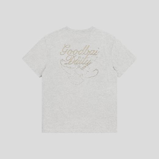 GOODBAI 做旧鸽子logo印花短袖T恤 商品图2