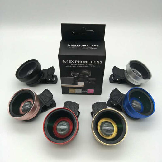 0.45X广角镜头手机镜头+微距二合一手机镜头万能夹通用手机专业 商品图3