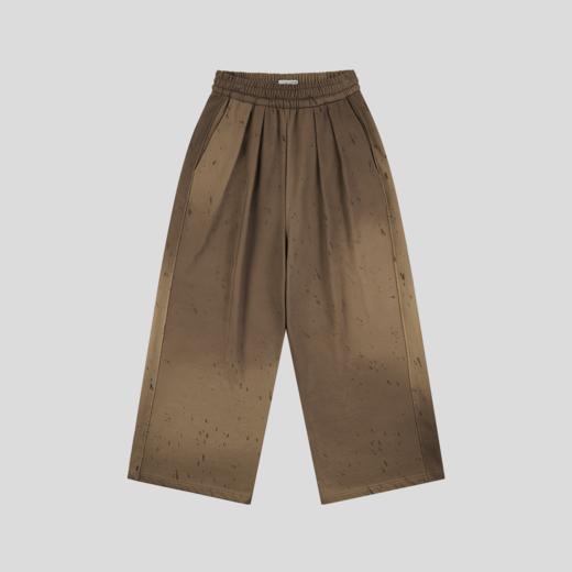 GOODBAI 916 泼墨渐变收腰抽绳打褶阔腿卫裤 商品图3