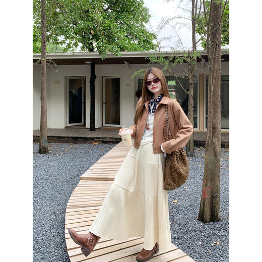 【269元任选2件】现货！成本巨贵，拍下包赚！复古短款麂皮绒外套 商品图3