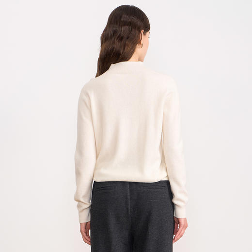 EITIE爱特爱打底显瘦修身立领纯色针织衫秋新款7901612 商品图7