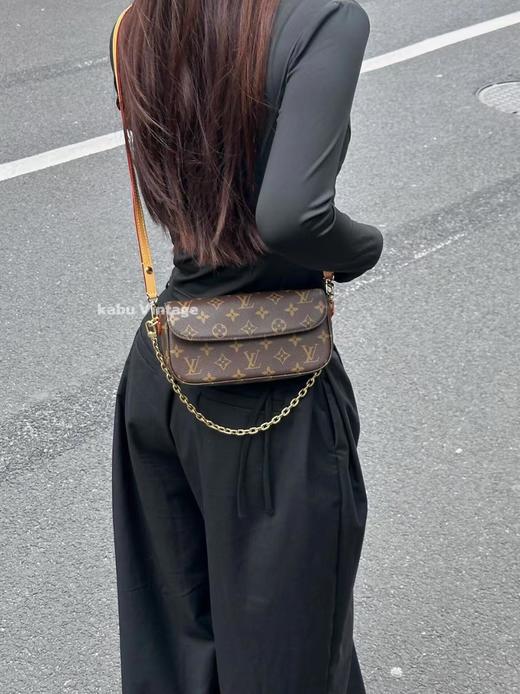 BT004-驴家IVY 经典老花印花链条 包腋下包手提单肩包 （BT*MM） 商品图4