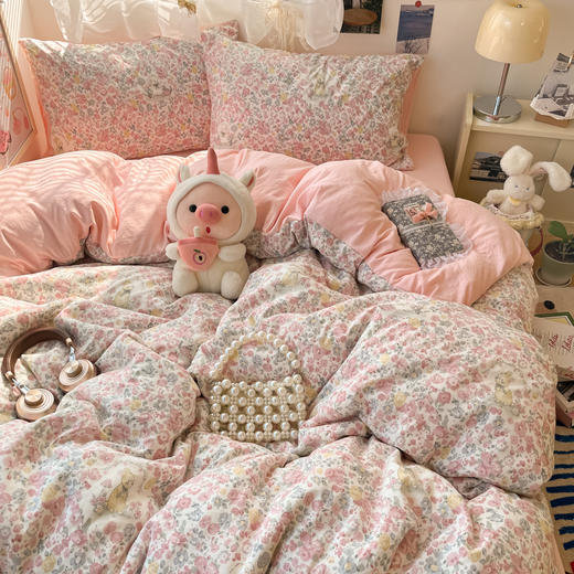 热卖！高颜值四件套！CKKHOUSE母婴A类水洗棉四件套 手感细腻 舒适透气 多款可选 商品图5