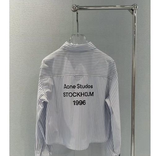 重磅渠道！ 1996衬衣  条纹短款衬衫 100支高密府绸 丝光工艺处理 商品图2