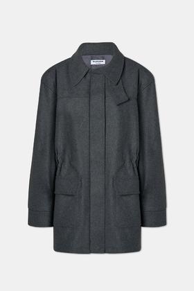 LA PISCINE FIELD OVER  JACKET深灰色抽带夹克