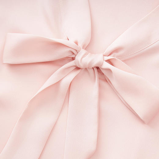 「高货wl」全新升级【铂金会员238/天猫319/差价81】(95635)洛诗琳法式新款气质通勤衬衫2025秋季优雅飘带雪纺上衣女 商品图2