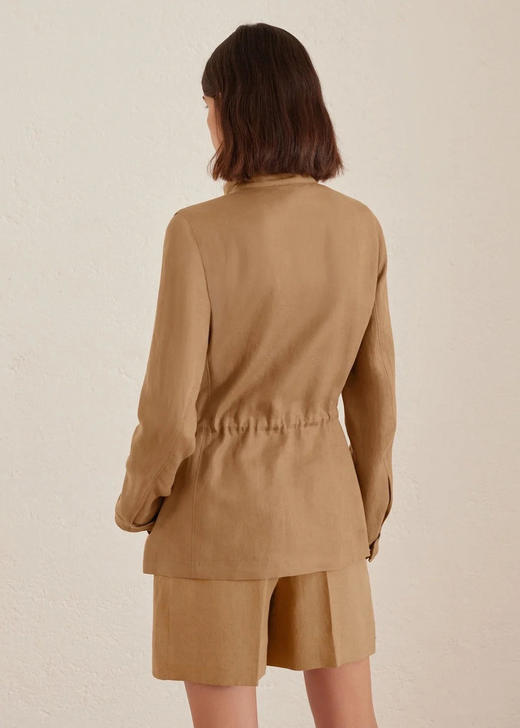 【高品质私服】【LP老钱风亚麻立领外套】微A字动态廓形，自带天然柔光肌理感！紫外线UPF50阻隔率N1542-CC【无标出货 介意慎拍】 商品图8