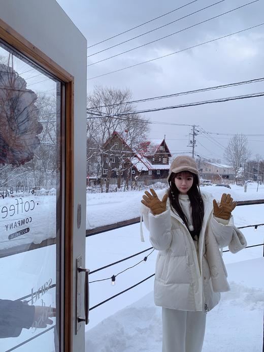 XS码 金蘑菇菇 冬日情书 穿上就有幸福感 / 三星鸭绒可溯源 磁吸狐狸毛绑带 商品图7