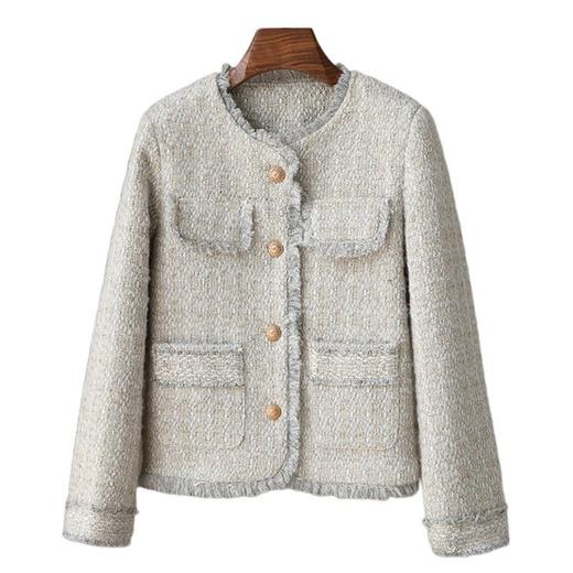 【断码处理】法式30羊毛小香风外套时尚名媛风短款上衣 商品图4