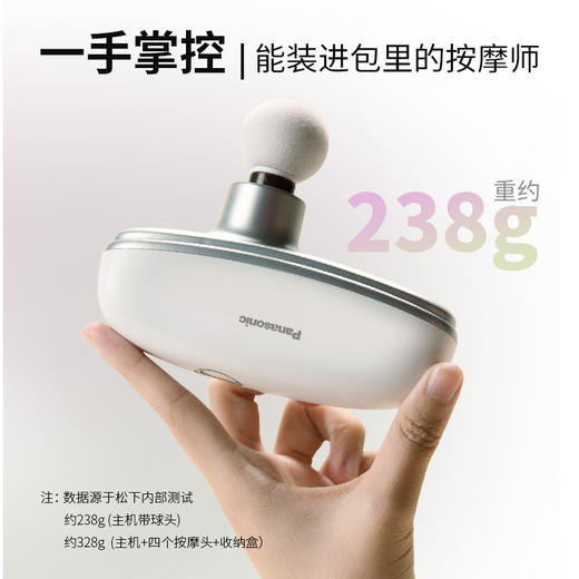 【春上新】10楼 松下（Panasonic）筋膜枪肌肉按摩器迷你深层按摩器按摩仪小方盒  RAD23  吊牌价799元  活动价699元 商品图2