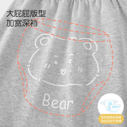 【39.8元2条】小班郎婴儿大屁屁裤子春秋季男女宝宝A类纯棉卡通长裤宽松裤休闲pp裤73-110 商品图1