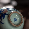 问鼎鼎青青花玄真杯(红五寿桃) 商品缩略图1
