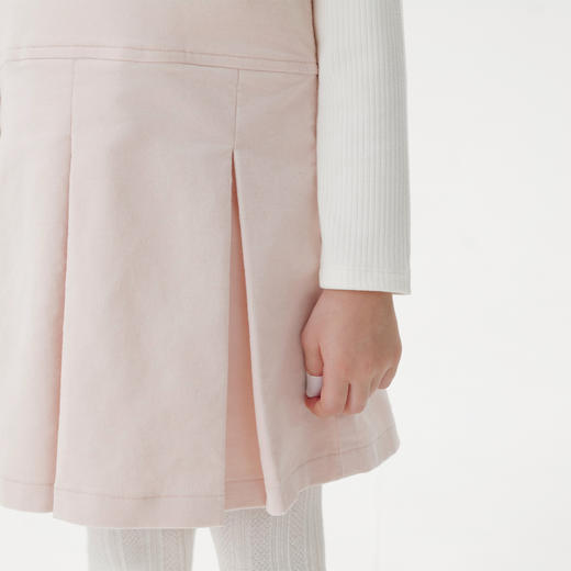 马克珍妮女童甜美舒适百褶背带裙2025年秋冬新款551652 商品图4