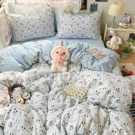热卖！高颜值四件套！CKKHOUSE母婴A类水洗棉四件套 手感细腻 舒适透气 多款可选 商品图8