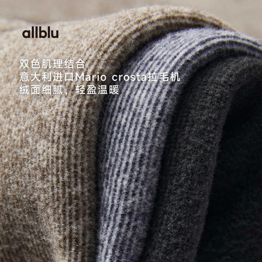 【冬Vol.0】allblu男装【云立绒】25冬"质地轻盈如云"男士立领卫衣｜蓬松保暖ZY 商品图1