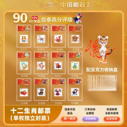 【中国邮政】2004-2015年三轮十二生肖邮票限量小盒套装（信泰评级） 商品图0