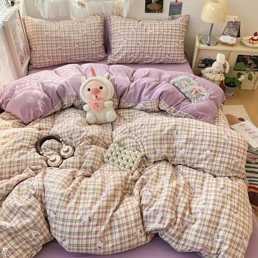 热卖！高颜值四件套！CKKHOUSE母婴A类水洗棉四件套 手感细腻 舒适透气 多款可选 商品图13