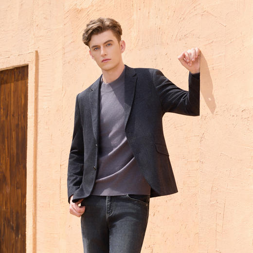 半身缘男装 秋季简洁大方商务西装外套253312M01410019 商品图2