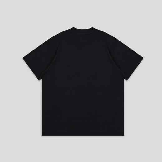 GOODBAI 916 钥匙印花纯色圆领oversize短袖T恤 商品图4