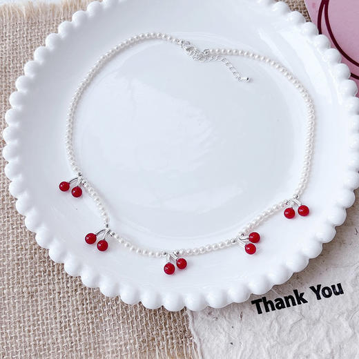 新款少女项链白珠子项链纪念日百货门店同款164748883 商品图1