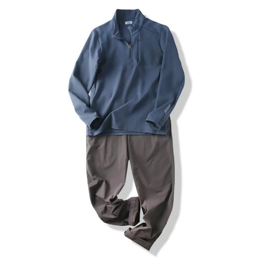 男士亲肤小高领半拉链内搭长袖针织春季新款 铁人三项 轻薄速干！春季热卖！ 商品图1