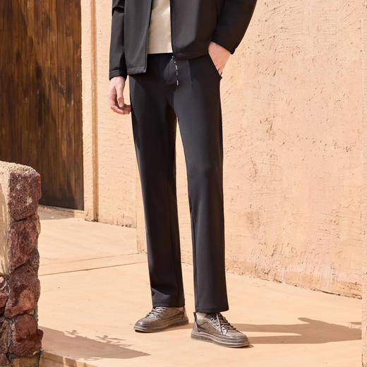 半身缘男裤 秋季亲肤柔软舒适自然休闲裤253101M10330033 商品图3