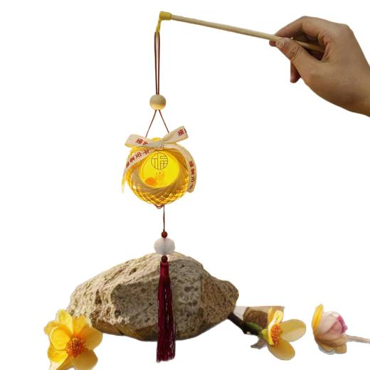【中秋节DIY竹编灯笼手工&成品系列】手工灯笼制作材料包成品可发光创意手提灯笼装饰挂件 商品图8