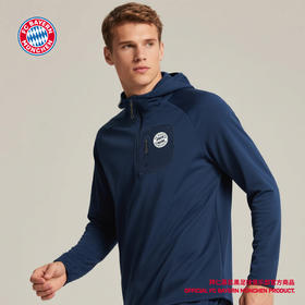 【官方正版】拜仁足球俱乐部丨半拉链连帽卫衣秋季新款休闲外套