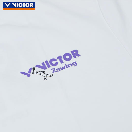 VICTOR威克多郑思维专属系列羽毛球服T-501ZSW透气速干男女款运动短袖 商品图1