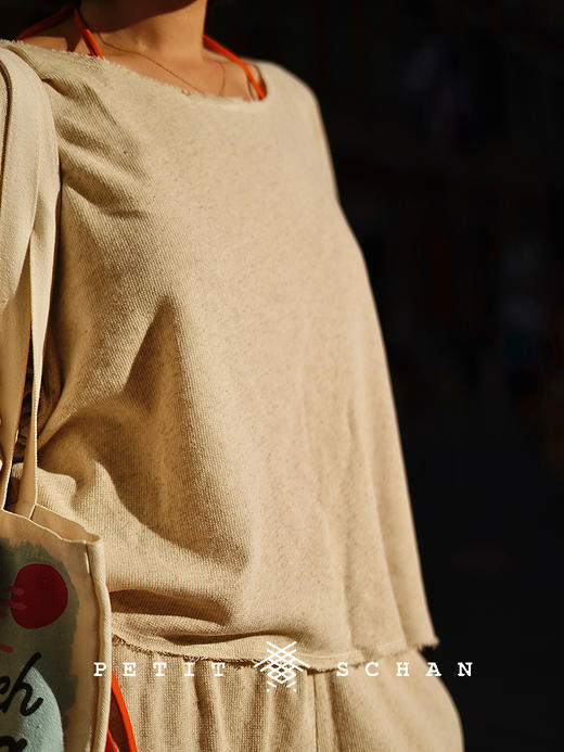 PETIT SCHAN小闪 CLO#892 Nomad 流动者 棉亚麻针织面料休闲citywalk套装 商品图4
