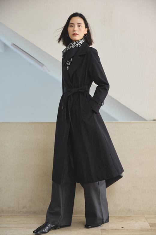 带围巾设计风衣 商品图1