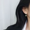 丁摩 s925纯银竹叶和田玉耳坠女古风长款竹子复古宫廷耳饰轻奢5ZF-913 商品缩略图1