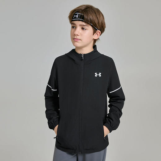 【正品直发】UnderArmour安德玛儿童25新款动感吸湿速干梭织外套253122205 商品图6