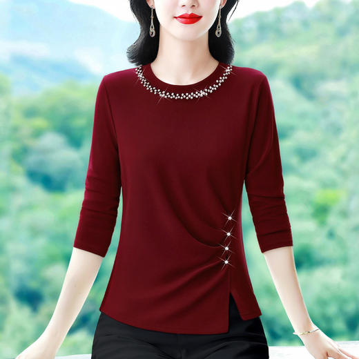 KQL 765G392T恤妈妈圆领上衣 商品图3