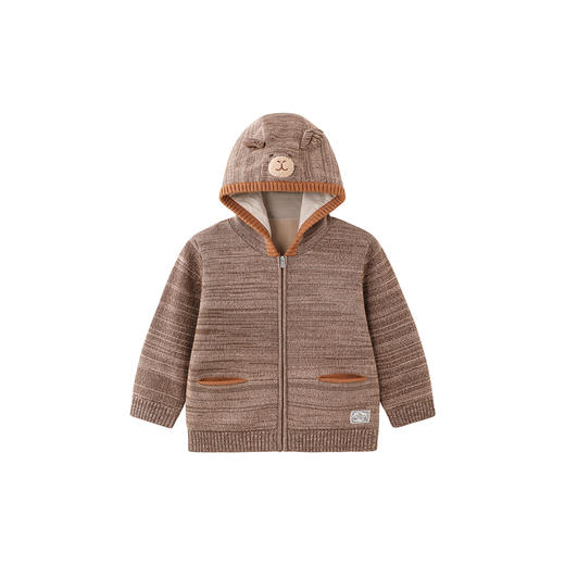 【商场同款】英氏儿童外套连帽毛衫小熊男孩可爱冬季舒适新款 商品图4