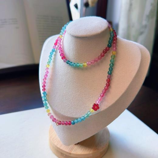 4.7mm多圈彩虹碧玺手串项链两用 商品图2