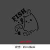 猫咪吃鱼FISH烫画印花贴新款DIY热转印胶片电熨斗烫画 商品缩略图2