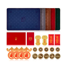 财门鸿运宝盒 催 财门套装 五行开运富贵大门垫