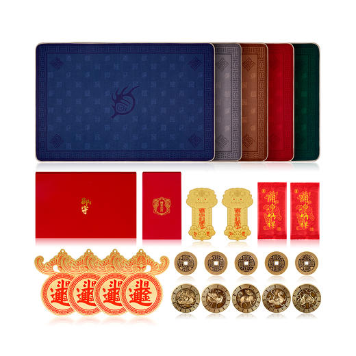 财门鸿运宝盒 催 财门套装 五行开运富贵大门垫 商品图0
