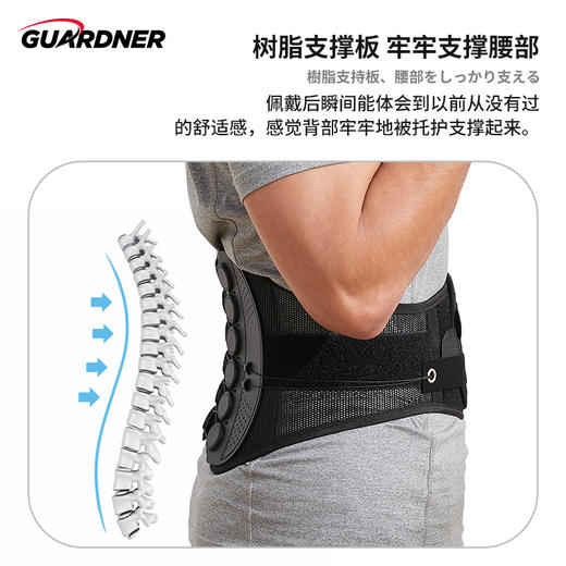 医用级护腰带 强力支持腰部贴合穿戴透气  上班久坐产后修护小孩子矫正健身 男女兼用 多用途护腰带 商品图1