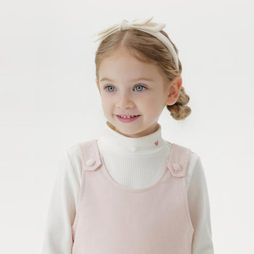 马克珍妮女童甜美舒适百褶背带裙2025年秋冬新款551652 商品图3