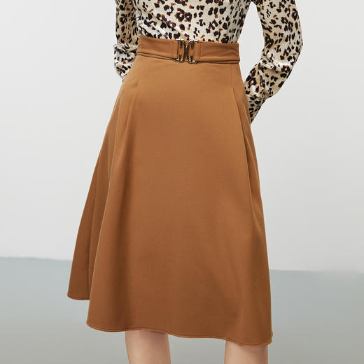 EITIE爱特爱秋季新款简约大方OL气质高腰伞裙a字半身裙7906614 商品图7