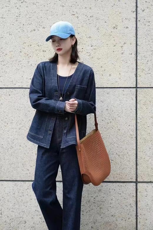 【高品质私服】【IC棉弹牛仔V领外套+牛仔裤】解构经典，穿出酷飒新哲学，弹力持久，柔软舒适N1247/N1248-CC【无标出货 介意慎拍】 商品图0