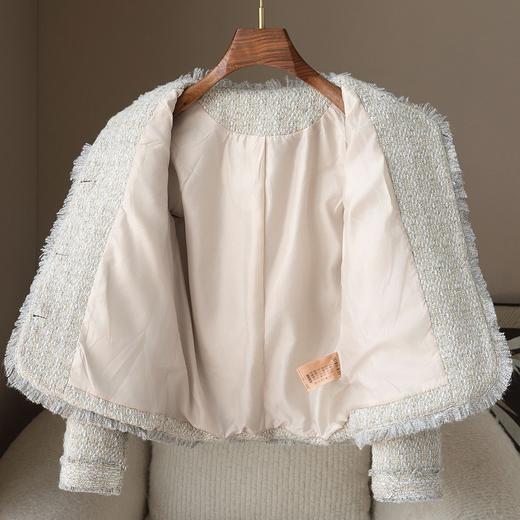 【断码处理】法式30羊毛小香风外套时尚名媛风短款上衣 商品图2