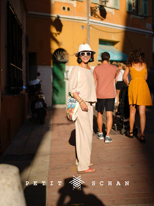 PETIT SCHAN小闪 CLO#892 Nomad 流动者 棉亚麻针织面料休闲citywalk套装 商品图5